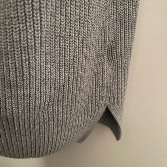 Old Navy Cardigan Ribbed Knit Light Gray Sweater Womens Size Large - Picture 5 of 8